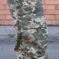 Тактические штаны с наколенниками PREDATOR, 65/35 Пиксель, Ripstop