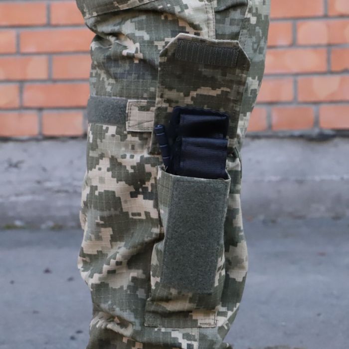 Тактические штаны с наколенниками PREDATOR, 65/35 Пиксель, Ripstop