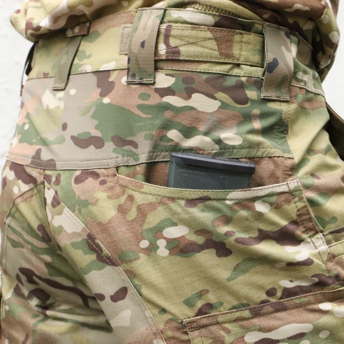 Tactical pants with knee pads RAPTOR PRO, 65/35, MultiCam, Flex