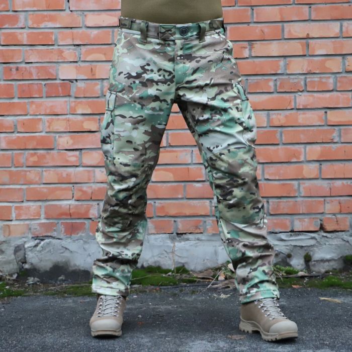 Тактичні демісезонні штани Яструб, Soft Shell Multicam