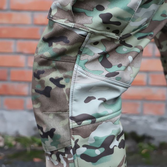 Tactical demi-season pants Hawk, Soft Shell Multicam 