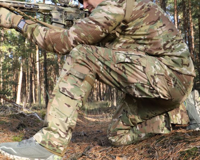 Тактичні штани з наколінниками PREDATOR, 50/50 NyCo Original Multicam Ripstop