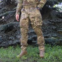 Tactical pants with knee pads RAPTOR PRO, 95/5 Original MTP Ripstop, Flex, does not support combustion