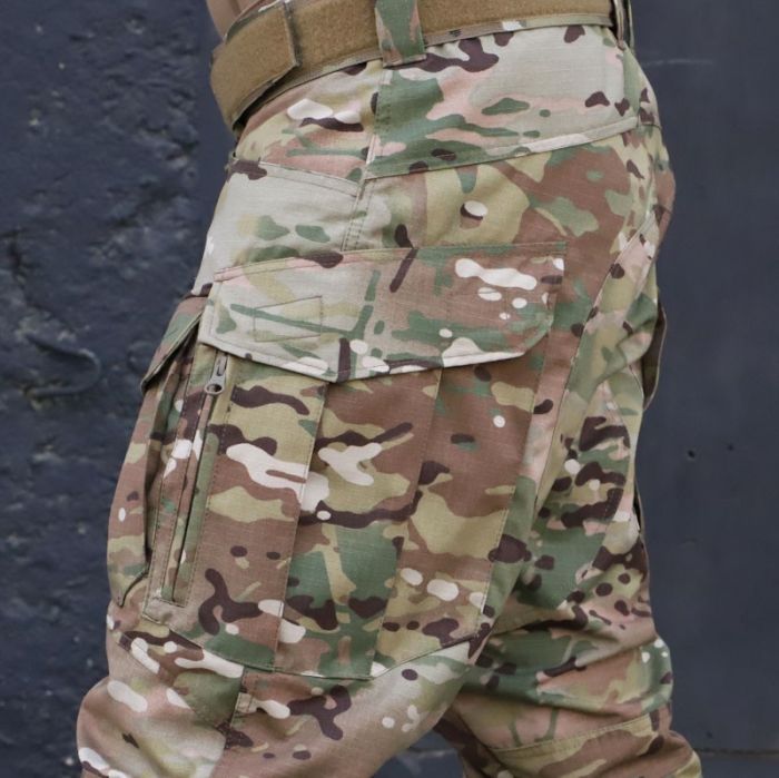 Тактичні штани з наколінниками PREDATOR, 50/50 NyCo Original Multicam Ripstop