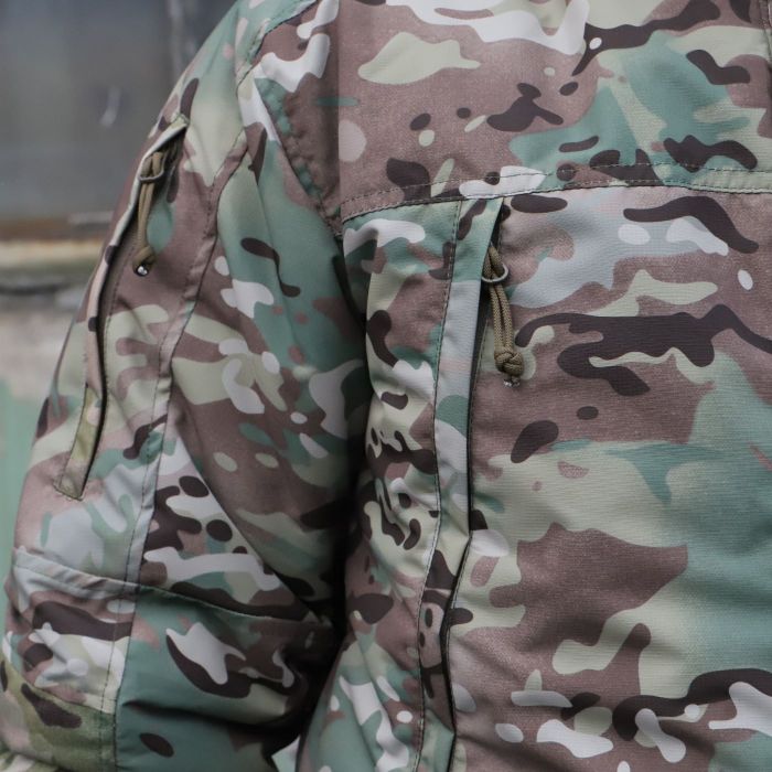 Тактична зимова куртка  Альфа, Nord Storm Multicam Ripstop, Cordura USA Original, вітро та вологозахисна