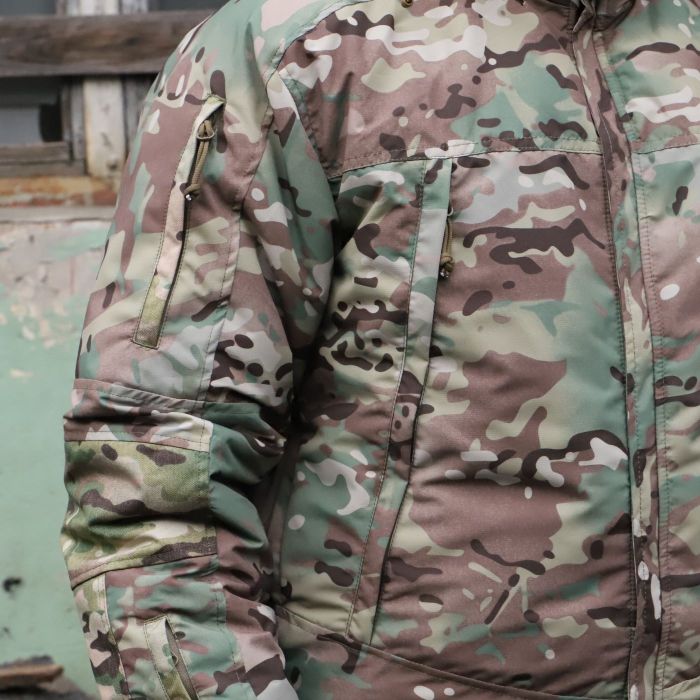 Тактична зимова куртка  Альфа, Nord Storm Multicam Ripstop, Cordura USA Original, вітро та вологозахисна