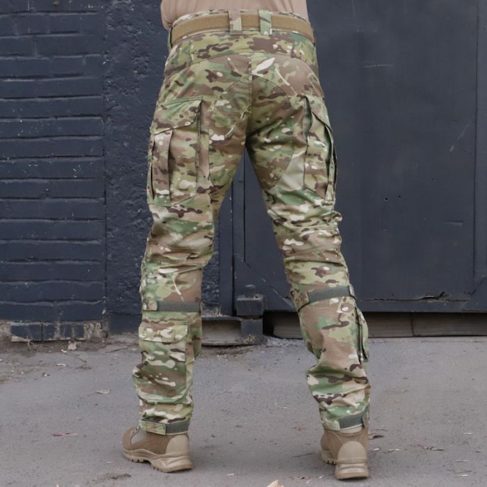 Тактичні штани з наколінниками PREDATOR, 50/50  Multicam, Ripstop