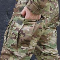 Тактичні штани з наколінниками PREDATOR, 50/50  Multicam, Ripstop