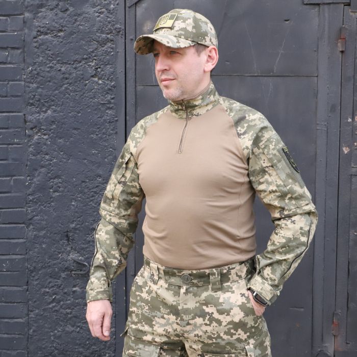 Тактична сорочка UBACS ЗСУ, 65/35 Піксель Rip-Stop, Coyote ARNO