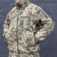 Windbreaker Armed Forces of Ukraine, Pixel, elastic 4-Way Stretch Vortex