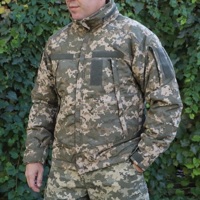 Тактична зимова куртка Alpha Ligh Nord Storm Піксель ripstop Raptor Tac